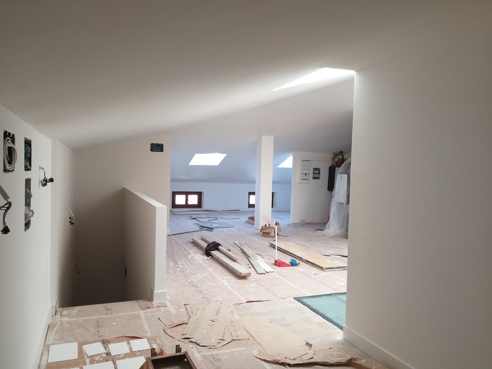 Rehabilitación caserío. Vista interior